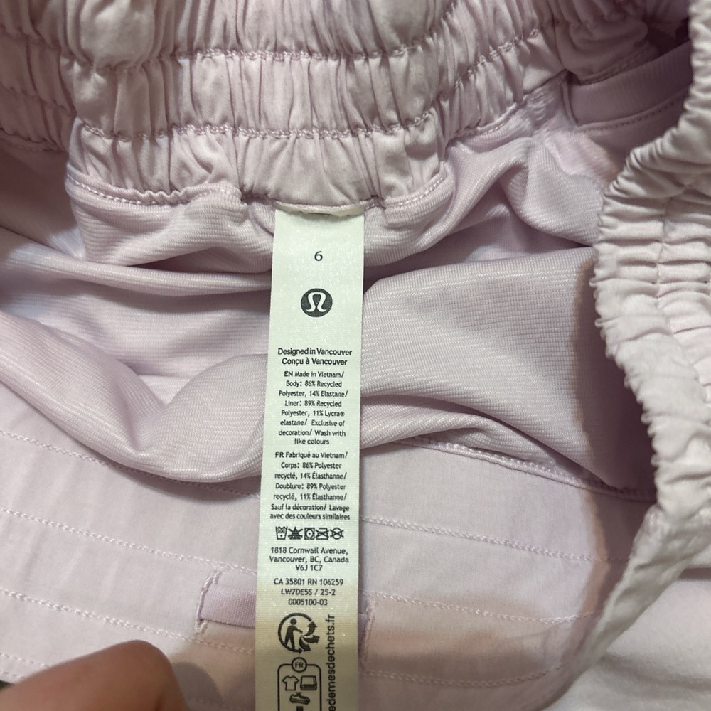 Lululemon Athletica Soft Pink Athletic Shorts - Picture 3 of 3